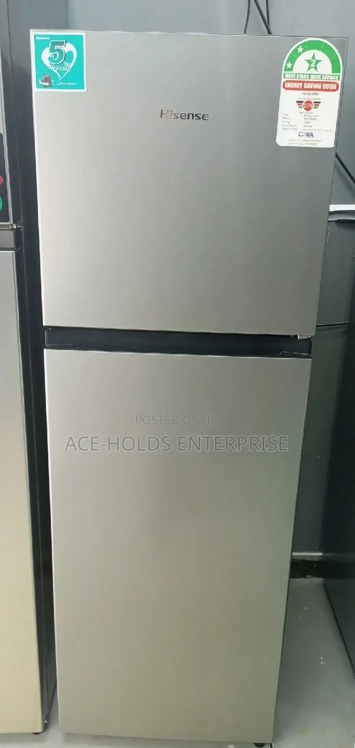 Hisense Double Door 154 Litres Refrigerator.