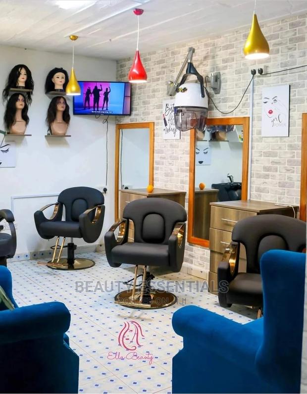 Black Gold Salon Styling Chairs - main view