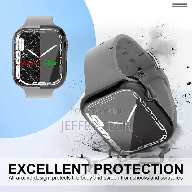 Case for Apple Watch Series 7 45mm Screen Protector Bumper, - thumbnail 2