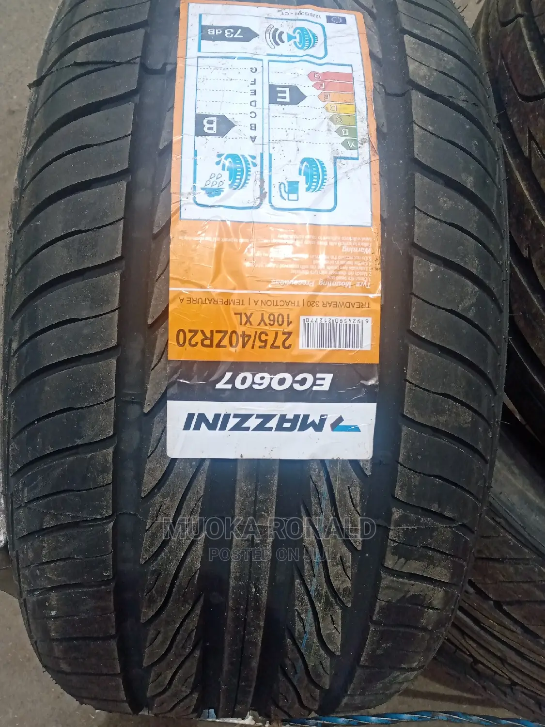 275/40r20 Mazzin Tyre