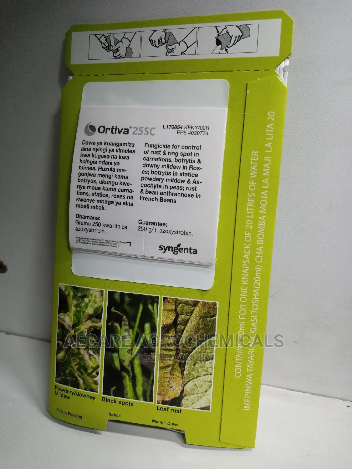 Ortiva 250sc Fungicide 20ml