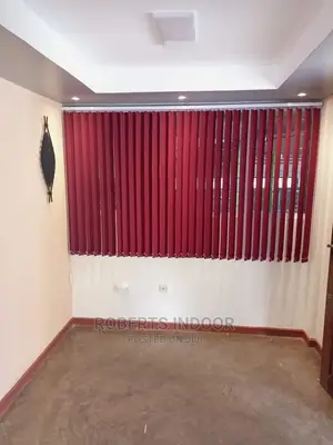 Maroon Vertical Office Window Blinds