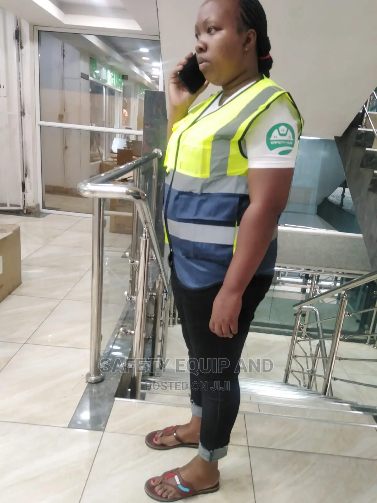 Green and Blue/Two Coloured Reflective Vest
