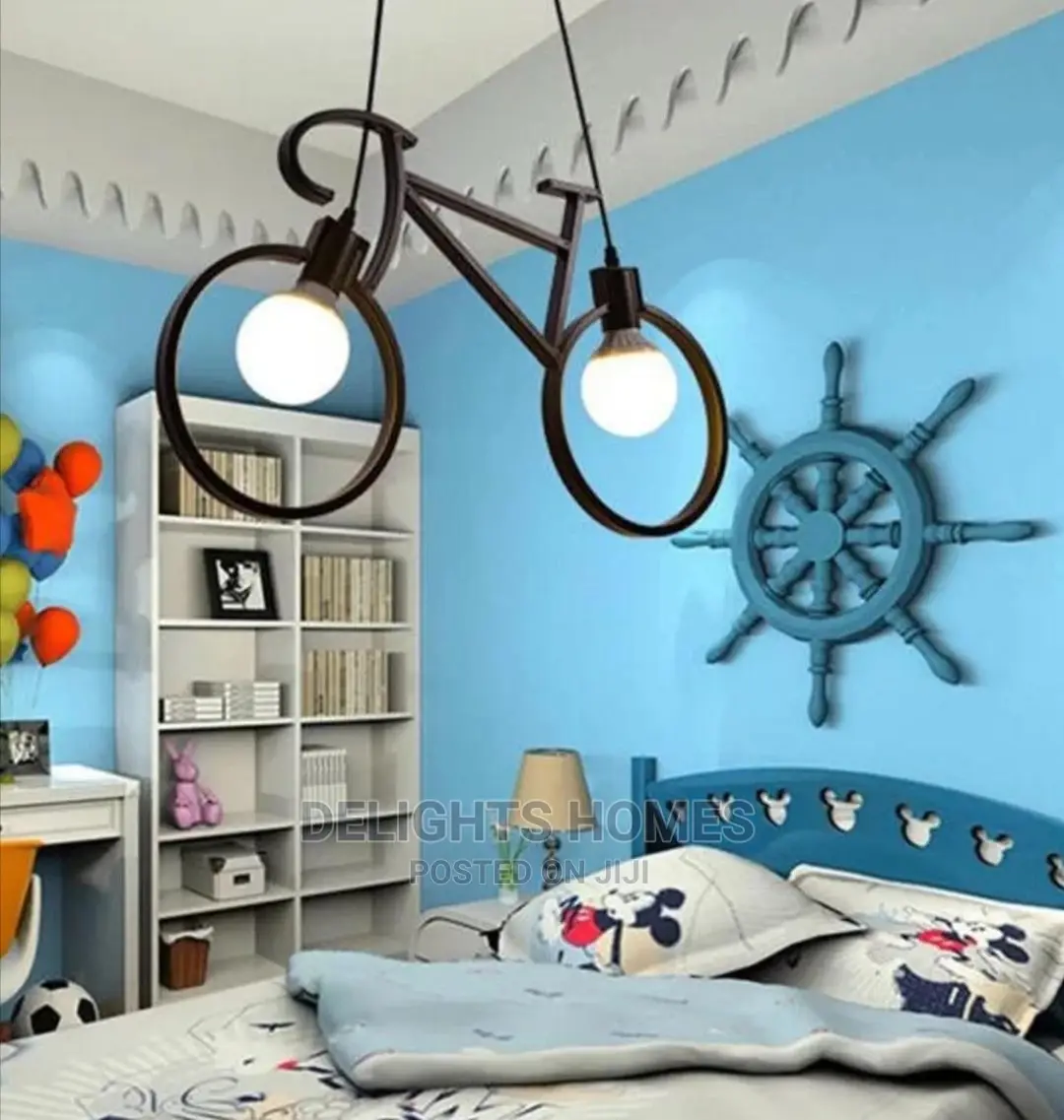 Nordic, Bicycle, Metal Pendant Light Fixture