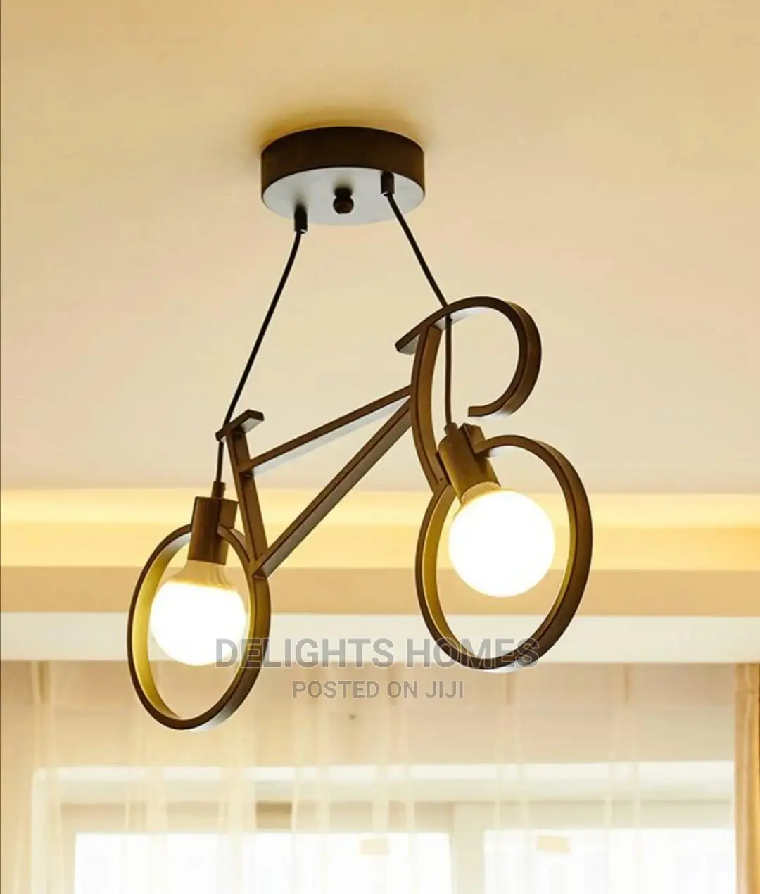 Nordic, Bicycle, Metal Pendant Light Fixture
