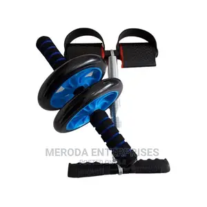 AB Wheel Double Wheel Abs Roller + Tummy Trimmer + FREE Knee