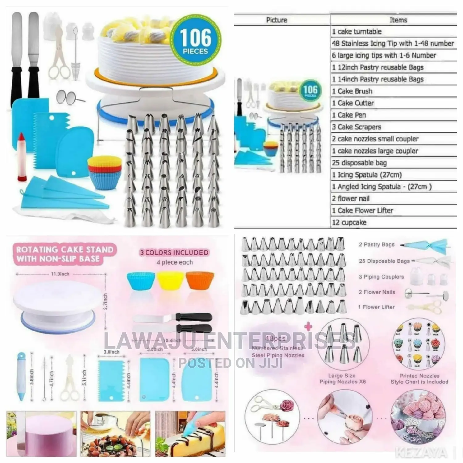 106 Pcs Cake Decorating Set