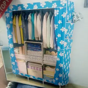 Wooden Portable Wardrobe.