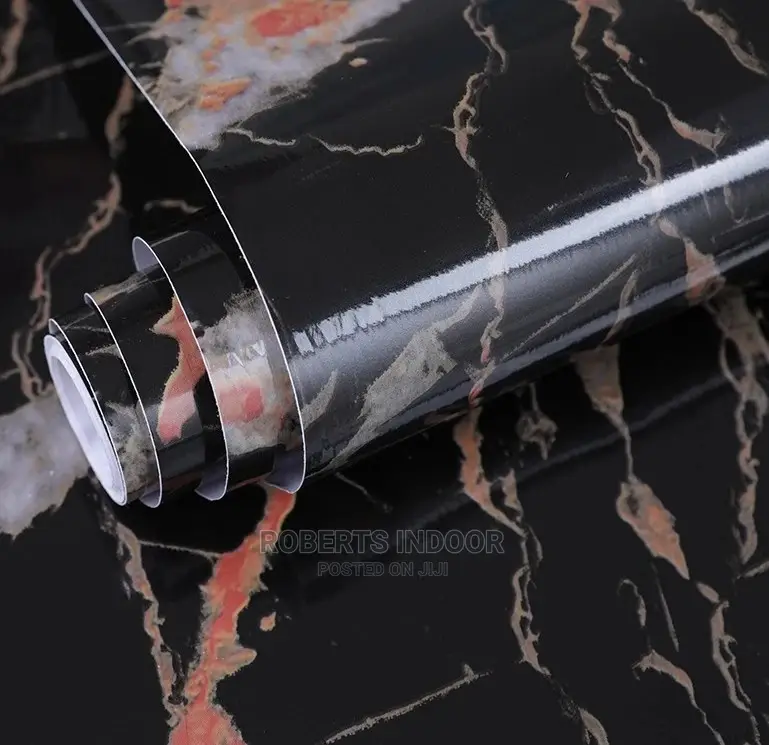 Black Marble Contact Paper