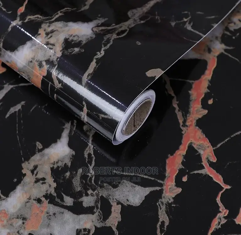 Black Marble Contact Paper
