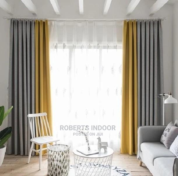 Grey and Yellow Curtains