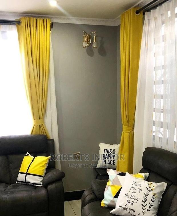 Mustard Yellow Elegant Curtains - main view