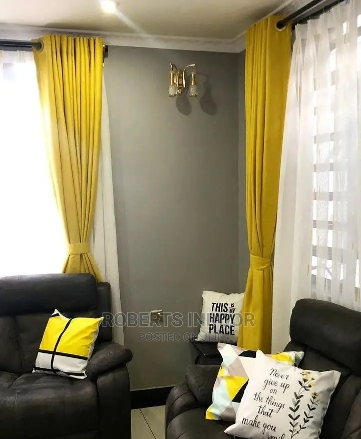 Mustard Yellow Elegant Curtains