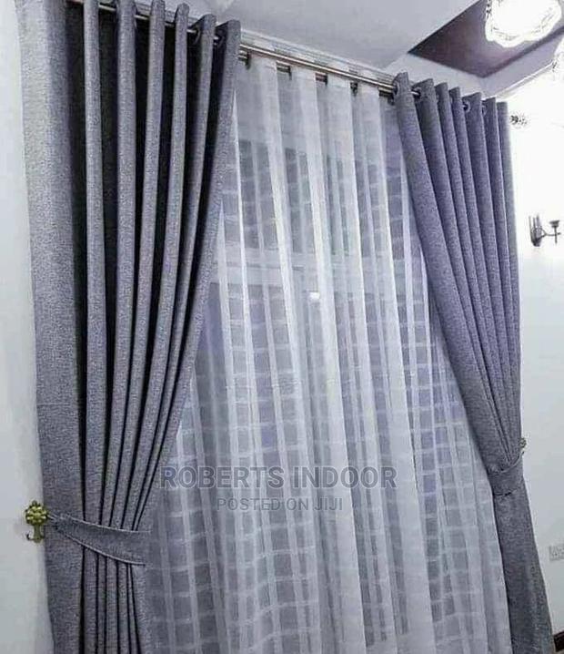 Grey Linen Curtains - main view