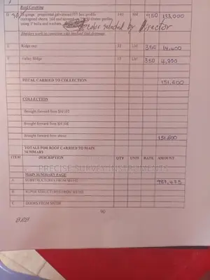 Nca Project Registration (Quantity Surveyor)