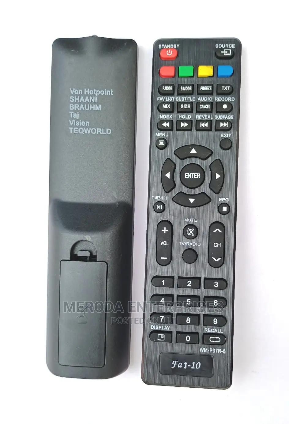 Von Hotpoint Tv Remote Control