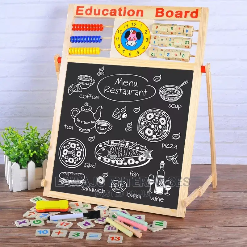 2in1 Multipurpose Magnetic Drawing Blackboard