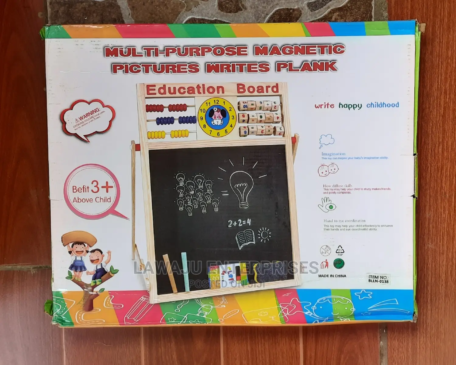 2in1 Multipurpose Magnetic Drawing Blackboard