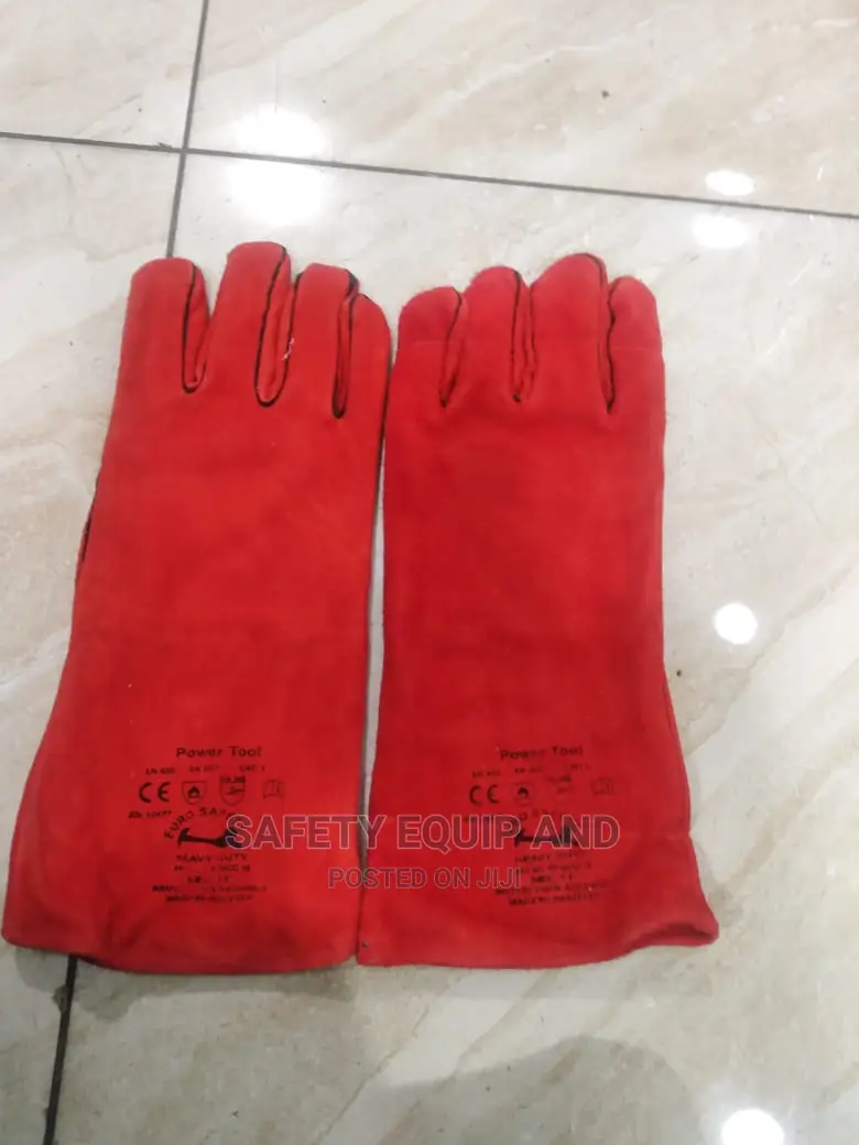 Leather Gloves/Red/Long
