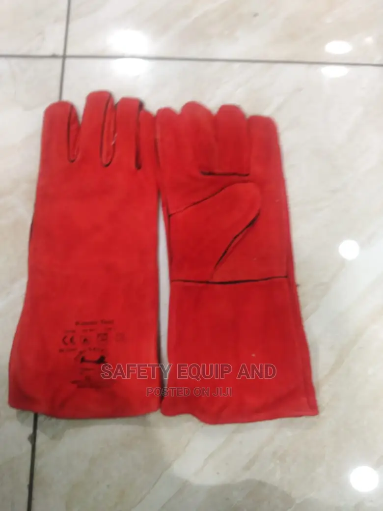 Leather Gloves/Red/Long