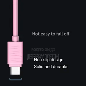 1m 2.4A Type C to USB Fast Charging Cord Charge Cable (Pink)