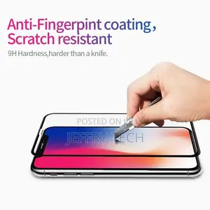 Tempered Glass Screen Protector for iPhone XS Max - Black