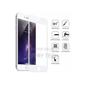 iPhone 6 6s Glass 9D Screen Protector - White