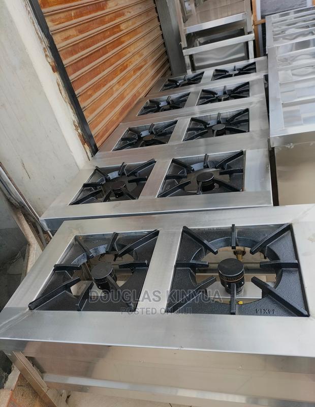 Gas Cooker Stainless Steel Make With High Pressure Burners
