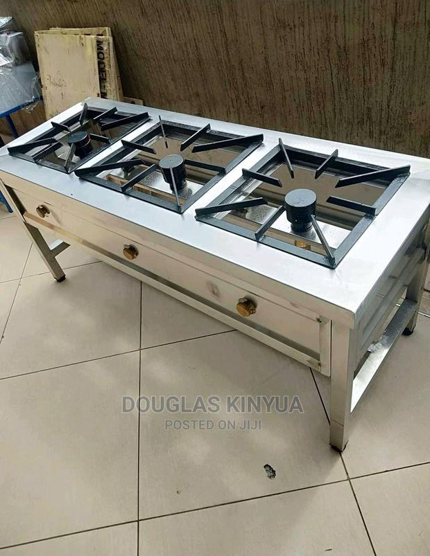 Gas Cooker Three Burner( Stainless Steel Make)