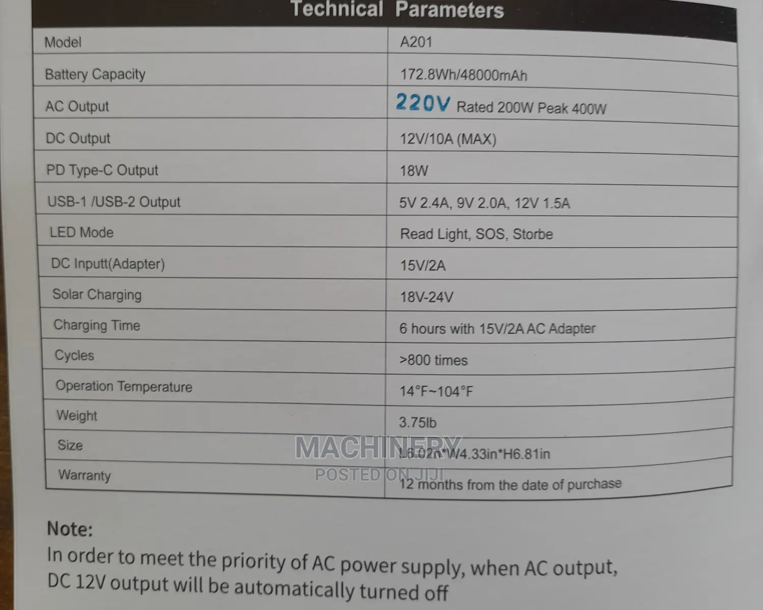 Power Station Portable Solar Generator