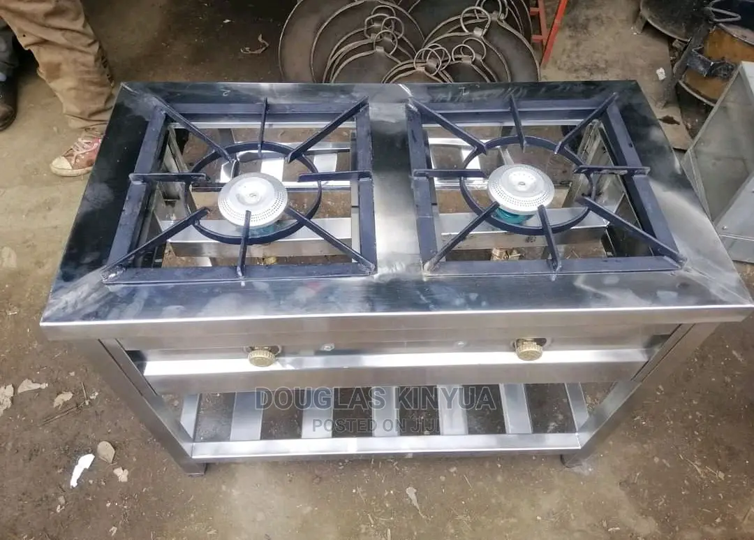 Stainless Steel Two Burners Gas Cooker With Modern Burners