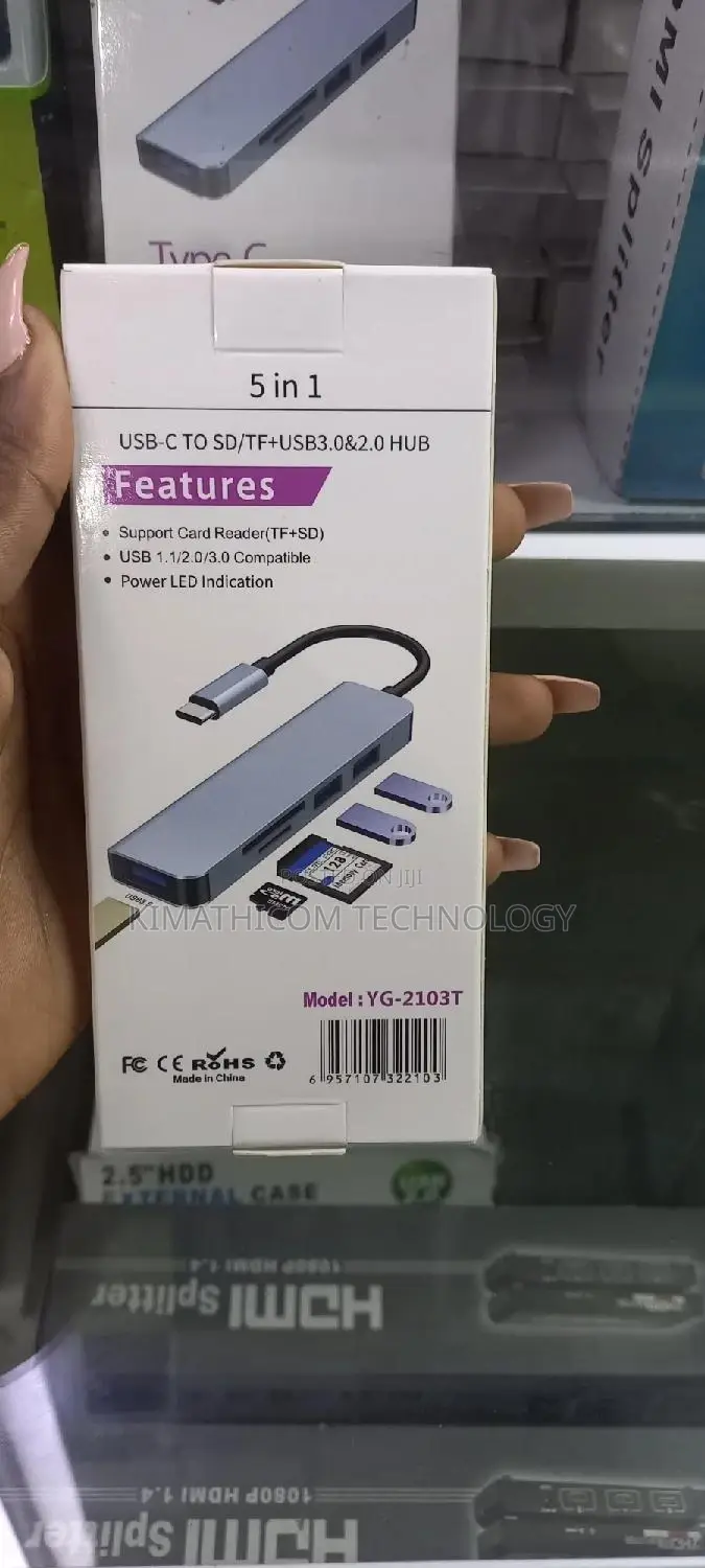 Type C 5 in 1 Docking Station