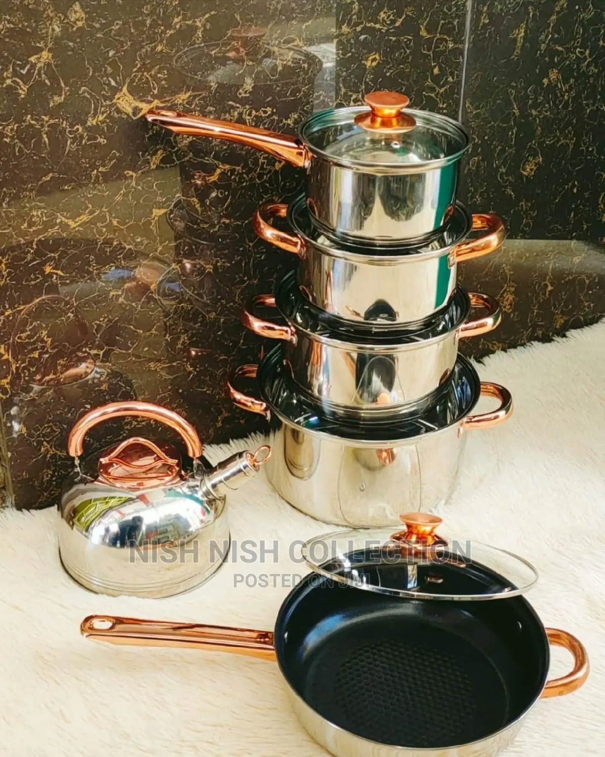 11 Pieces Stainless Steel Cookware Set