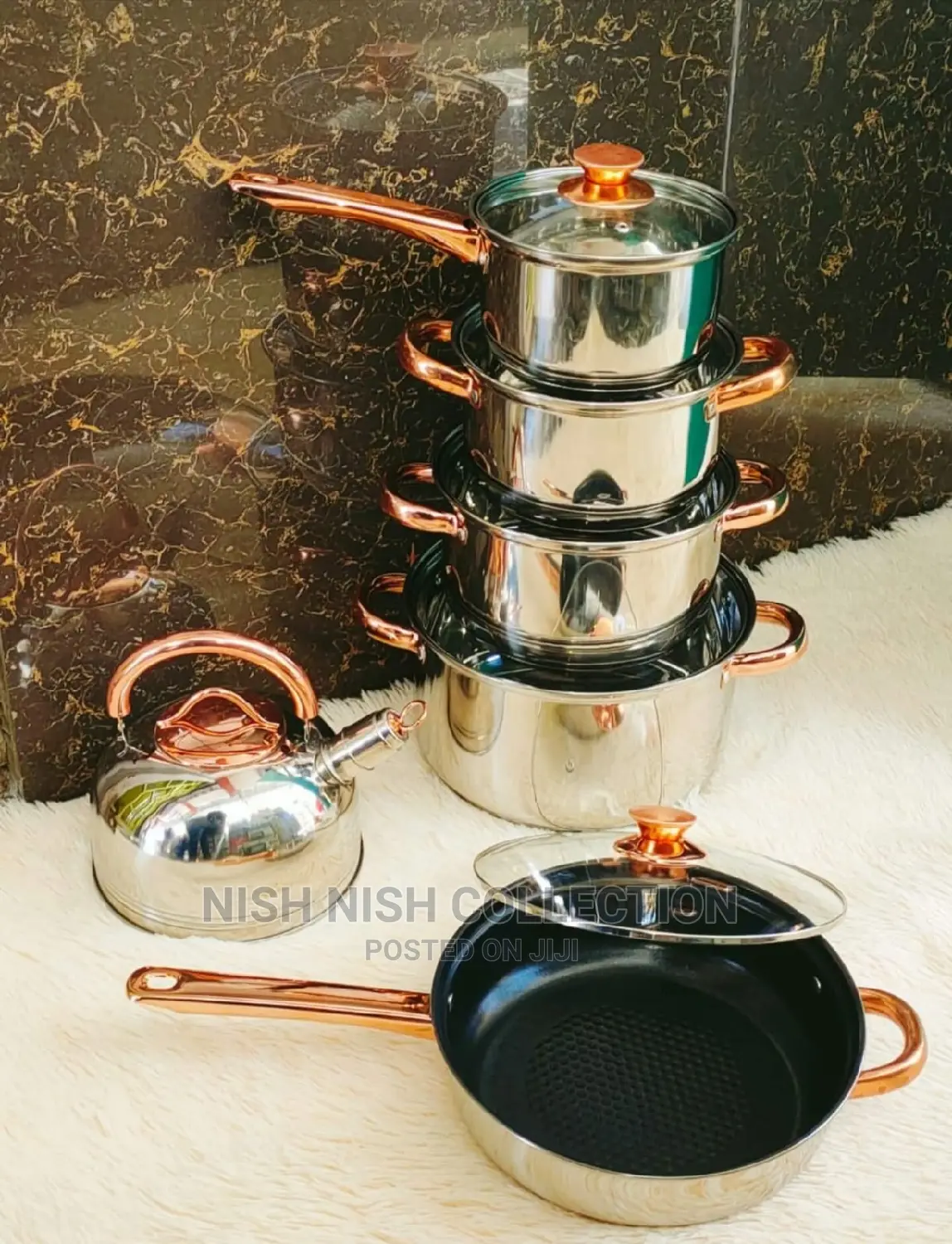 11 Pieces Stainless Steel Cookware Set