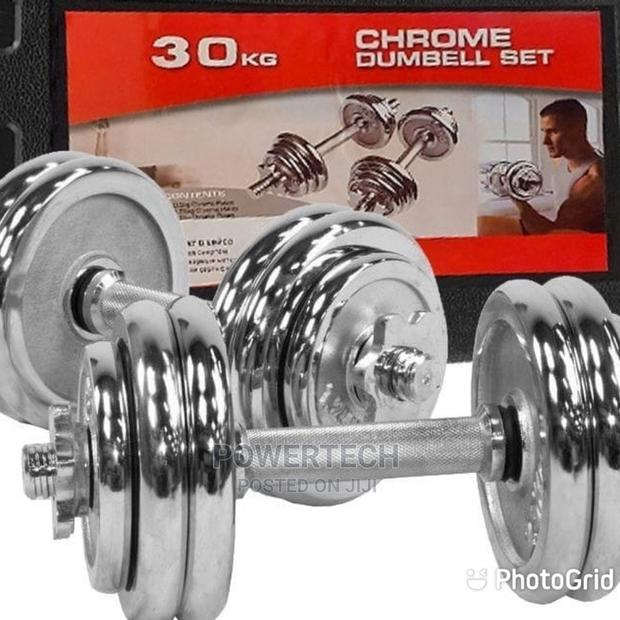 Chrome Dumbells Set !30kg - main view