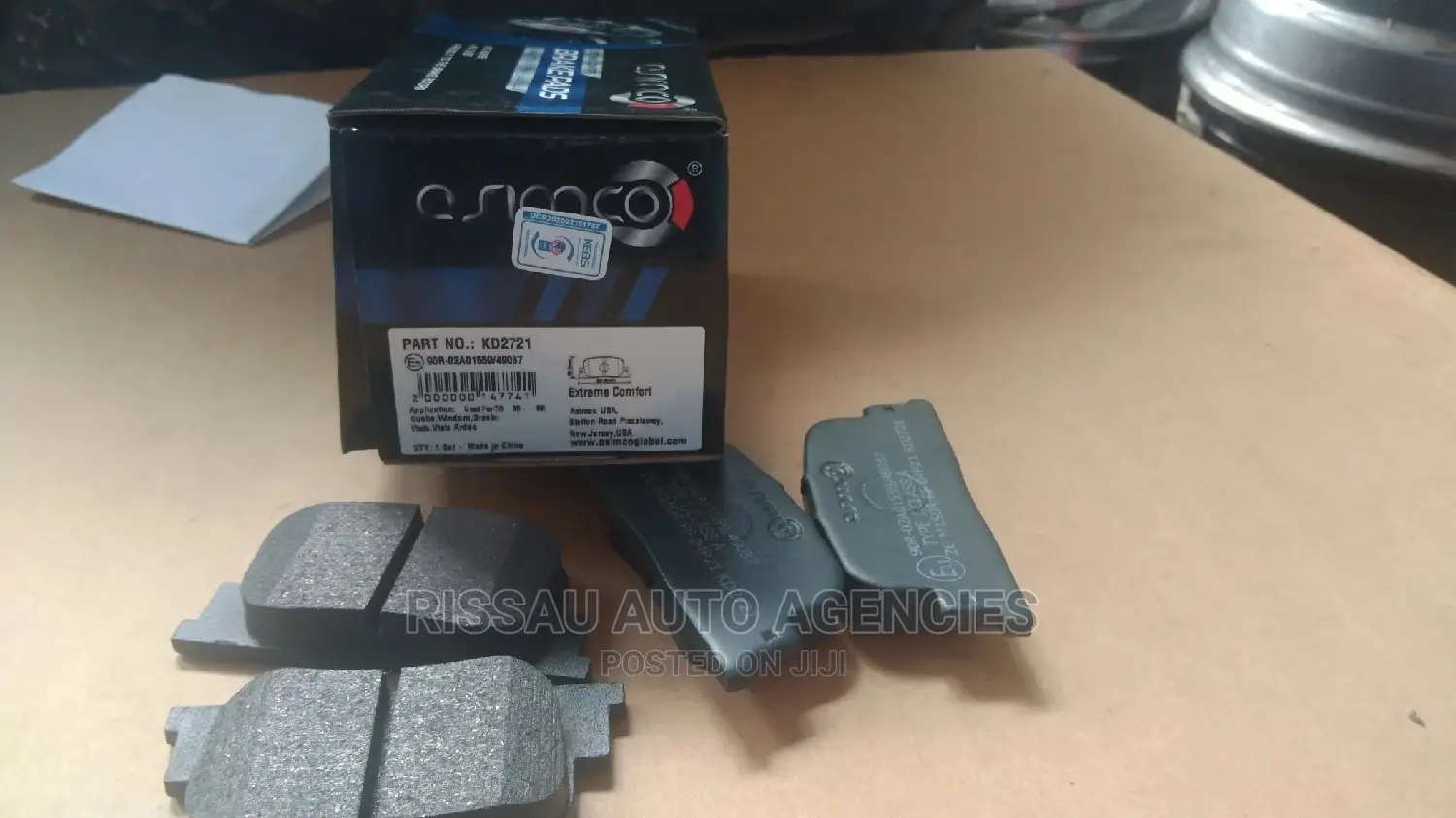 Asimco Genuine Brake Pads KD 2721 for Toyota Caldina,Vista in Umoja