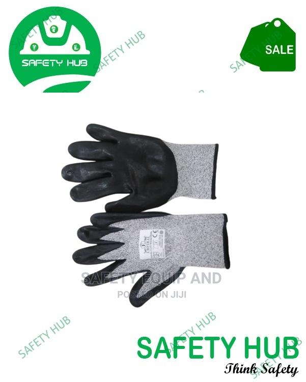 Black and White Cut Resistance Gloves Available - main view