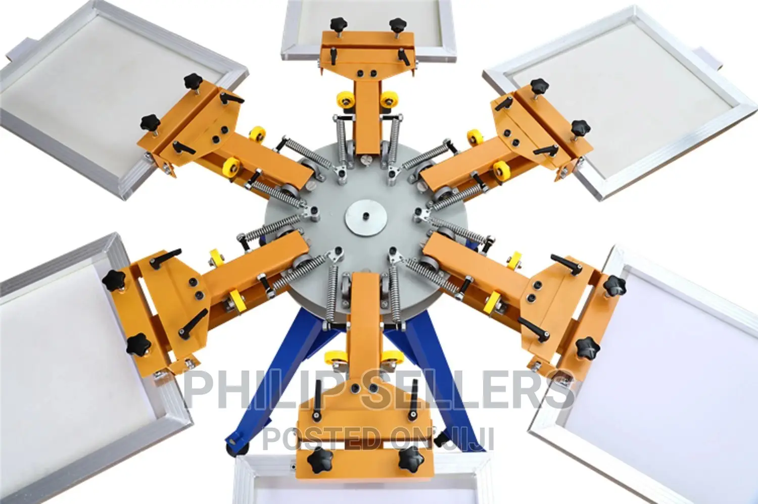 6 Color 6 Station Screen Printing Machine