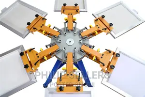 6 Color 6 Station Screen Printing Machine