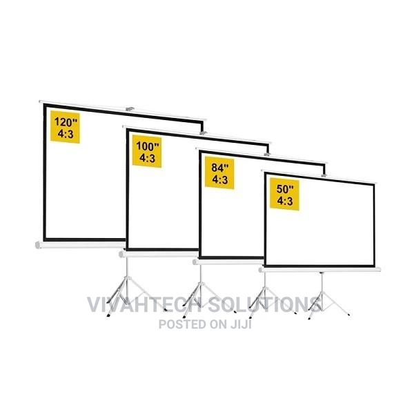 Tripod Projector Screen 240cm by 240cm 94"X94" Inches - main view