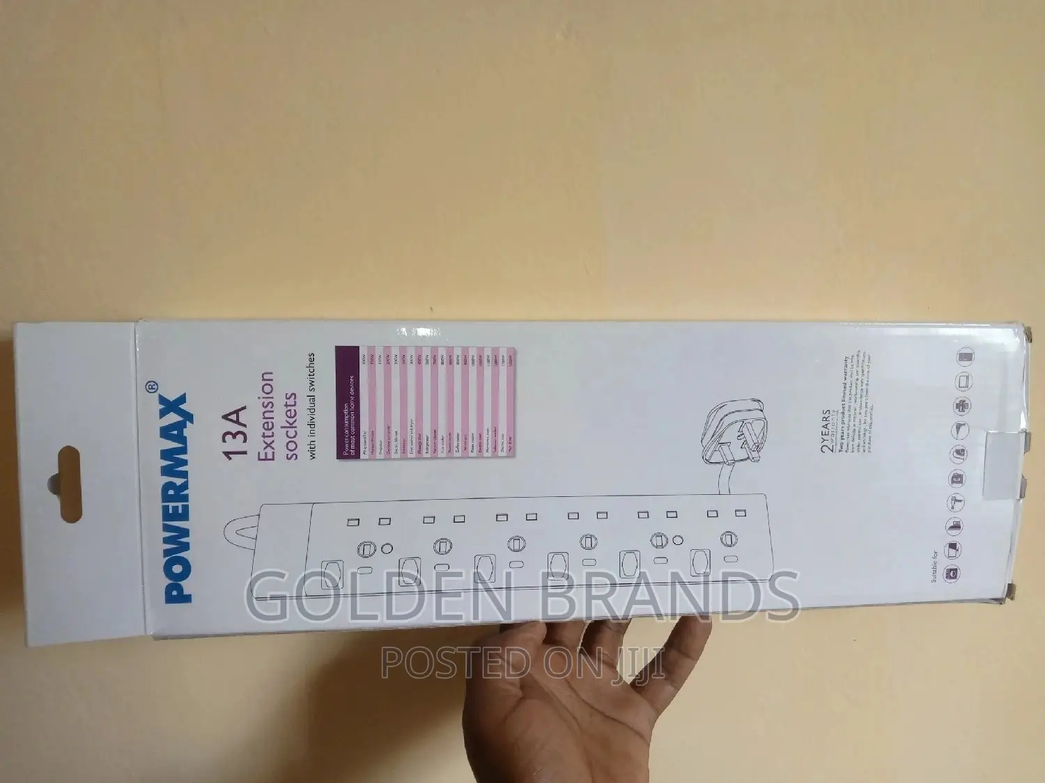 Powermax Brandnew Original 6-Way Socket Extension- 3meters