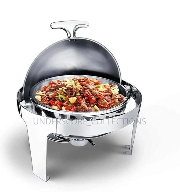 *Round Roll Top Chafing - main view