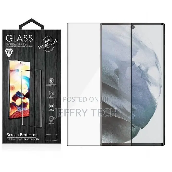 Samsung S22 Ultra 9H Full Glue Screen Protector Premium -Bl