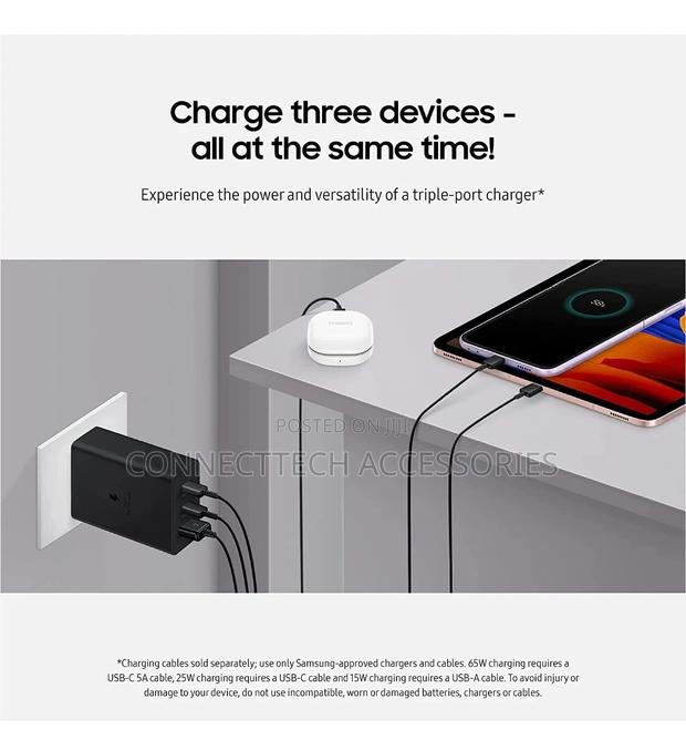 Original Samsung 65W PD Power Adapter Trio - thumbnail 5