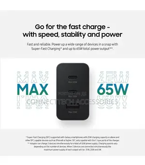 Original Samsung 65W PD Power Adapter Trio