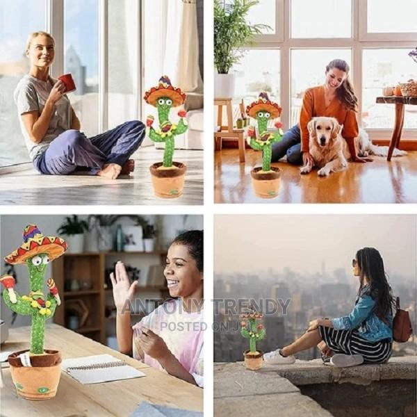 Dancing Cactus Plush in Pot Singing.