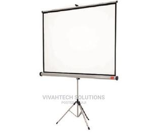 96" X 96" Portable Tripod Projector Projection Screen - thumbnail 2