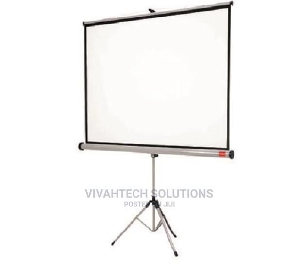 96" X 96" Portable Tripod Projector Projection Screen - main view