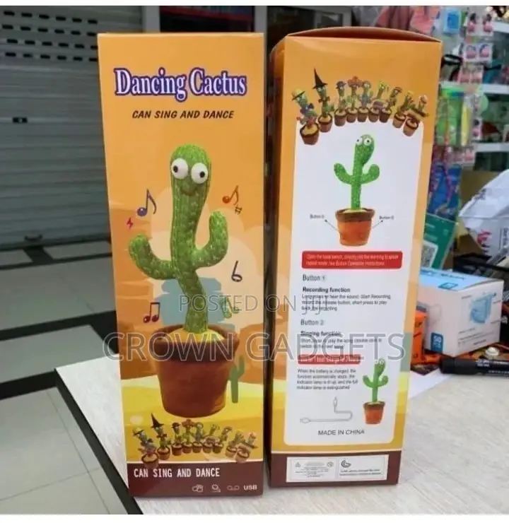 Generic Dancing Cactus Toys Speak Electronic Plush Twisting