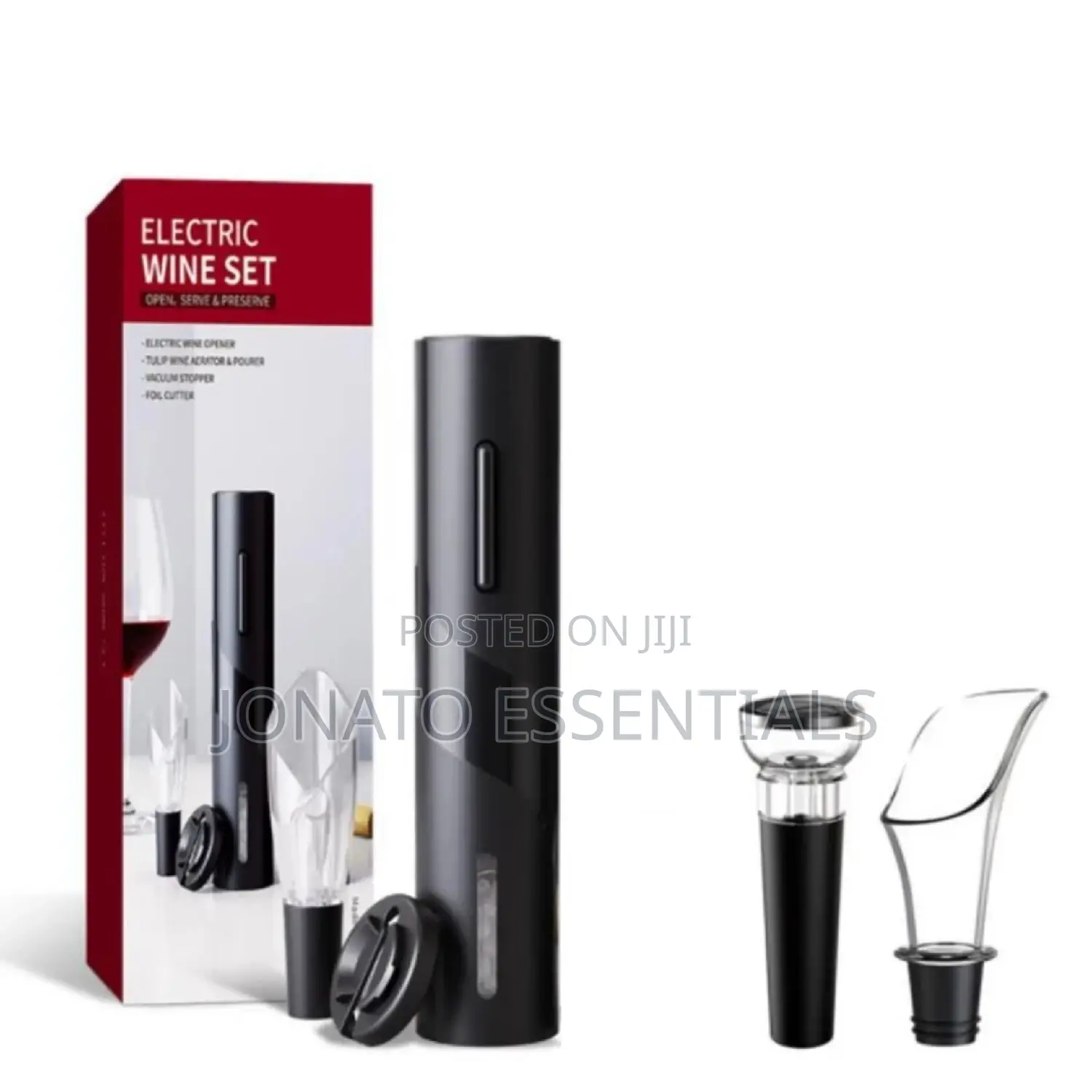 Electric Wine Opener Set, Battery Operated Wine Opener